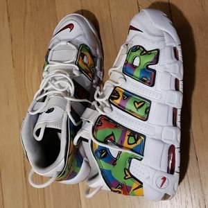 Nike Air More Uptempo Peace Love Basketball DM8150-100 Sz. 12